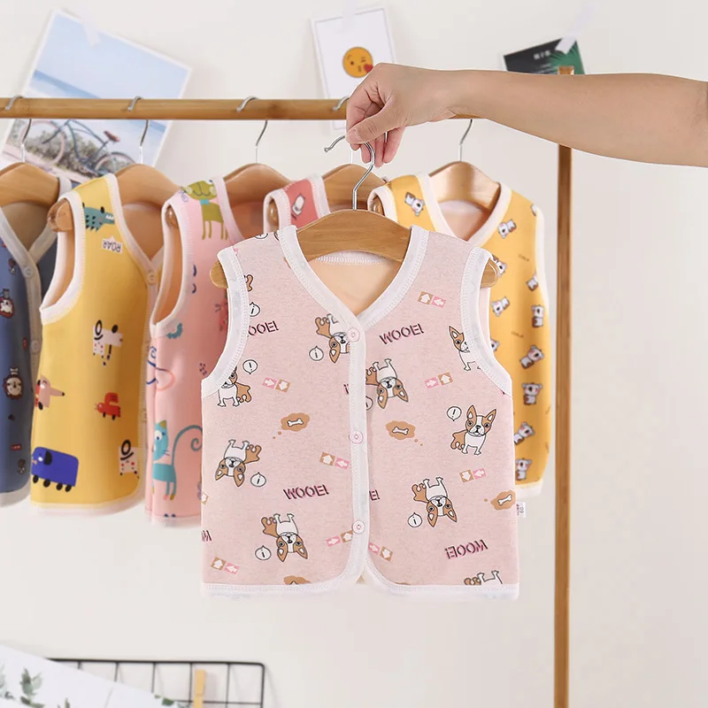 2023 зимний бархатный жилет для маленьких девочек детский хлопковый утолщенный осенний и теплый кардиган Детский