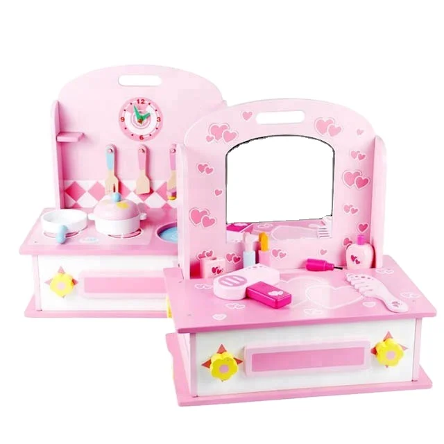 Natural Wooden Baby Educational and Development Toy Wooden football rattle