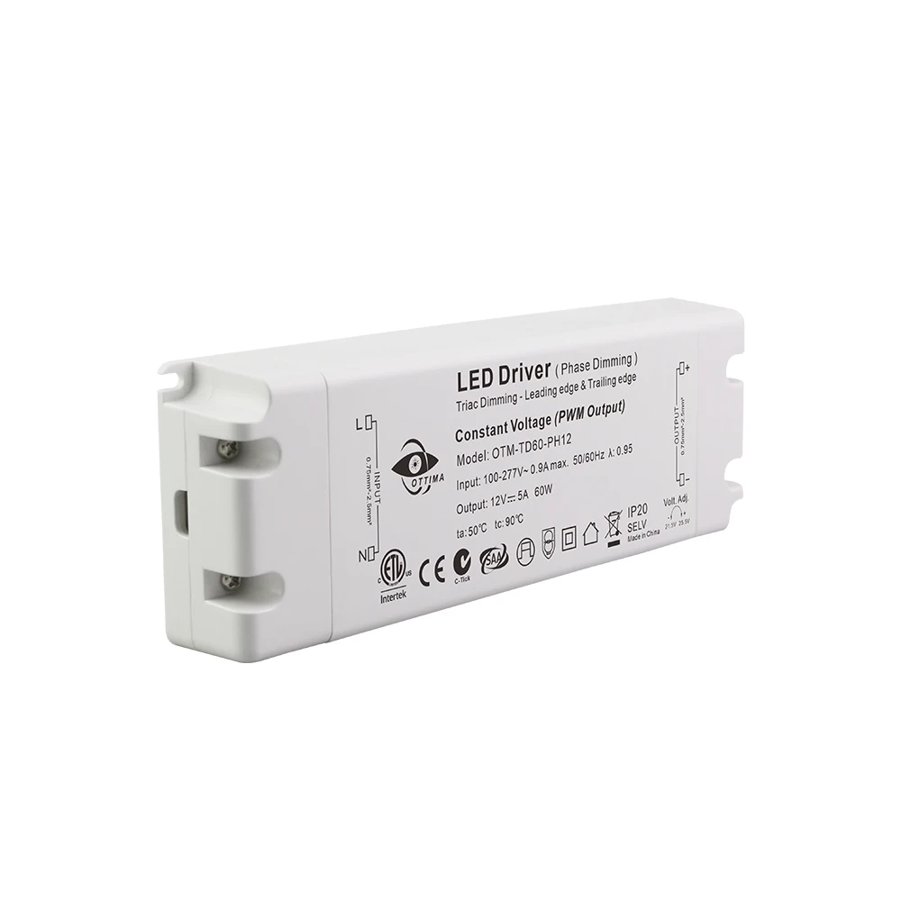 UL CUL ETL Approved LED Strip Light Power Supply Single Output 12V 24V 30W 60W 80W 100W 120W 150W 200W 300W 100-277Vac LED 110V