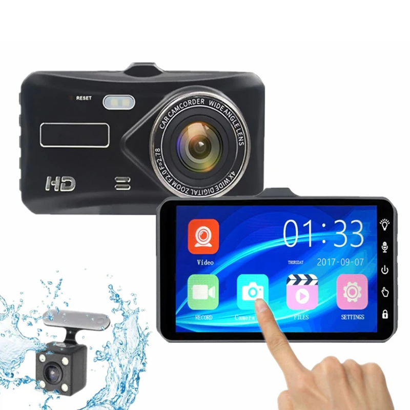 Wholesale 4.0 Inch FHD 1080P Touch Screen Dual Lens Car Dvr Dash Cam Car Black Box