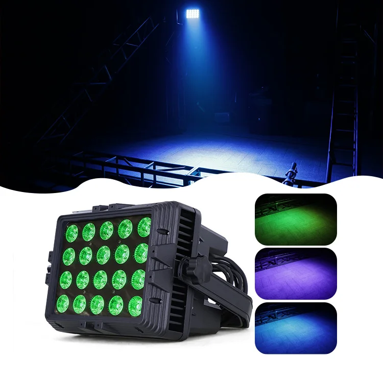 IP65 20*10W Outdoor Waterproof Led Stage Strobe Light Led Wall Washer Light RGB 90 Aluminum Alloy 100-240V 50-60hz Bar 290 Cm 95