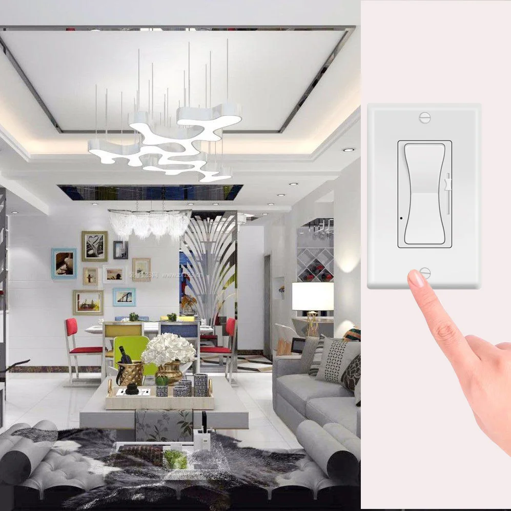 US Standard LED Triac Dimmer Controller 3 Way Light Accessories Manual  Dimming Switch