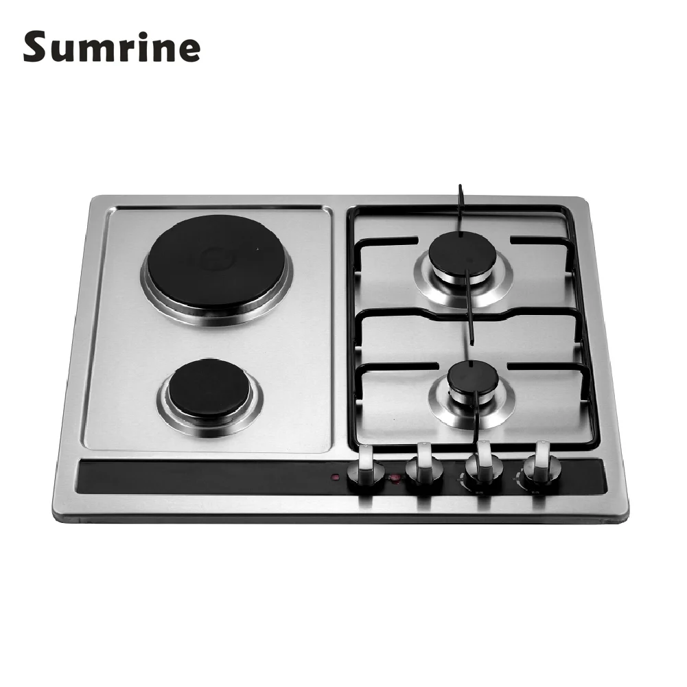 4 burner black stainless steel gas cooktop hot plate electric and gas hob hot selling commercial stove