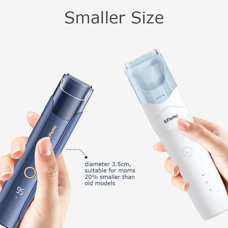 Waterproof IPX7 Professional Ceramic Blades Rechargeable Electric Baby Hair Clipper Hair Trimmer Cordless