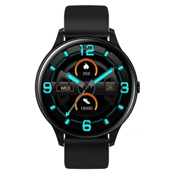 IP68 body temperature Smart Watch Sport Metal Round Case Heart Rate Sleep Monitor Waterproof Smartwatch