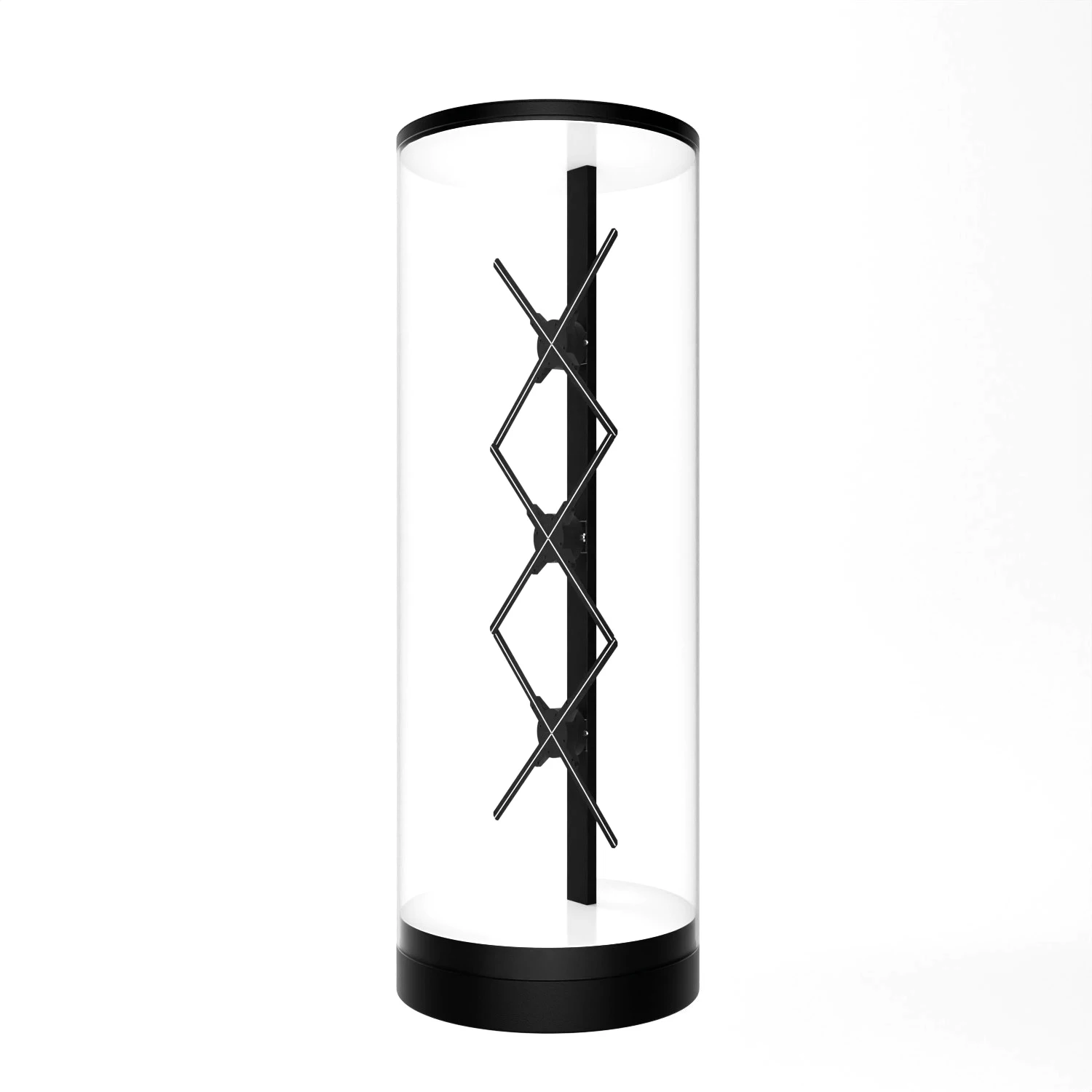 3D Hologram Display Led Fan 1X3 Splicing Cylindrical Cabinet Human Solution 3D Hologram Fan Projector
