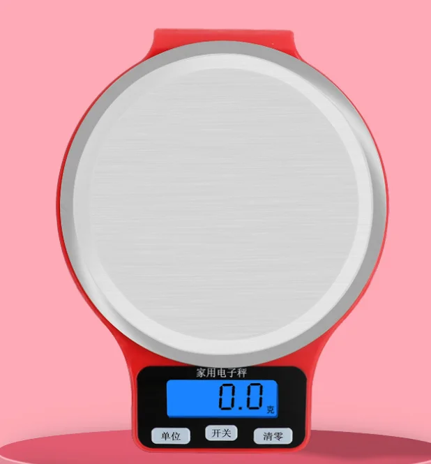 Round Stainless Steal Wholesale OEM Coffee Weighting Digital Kitchen Scale for Baking