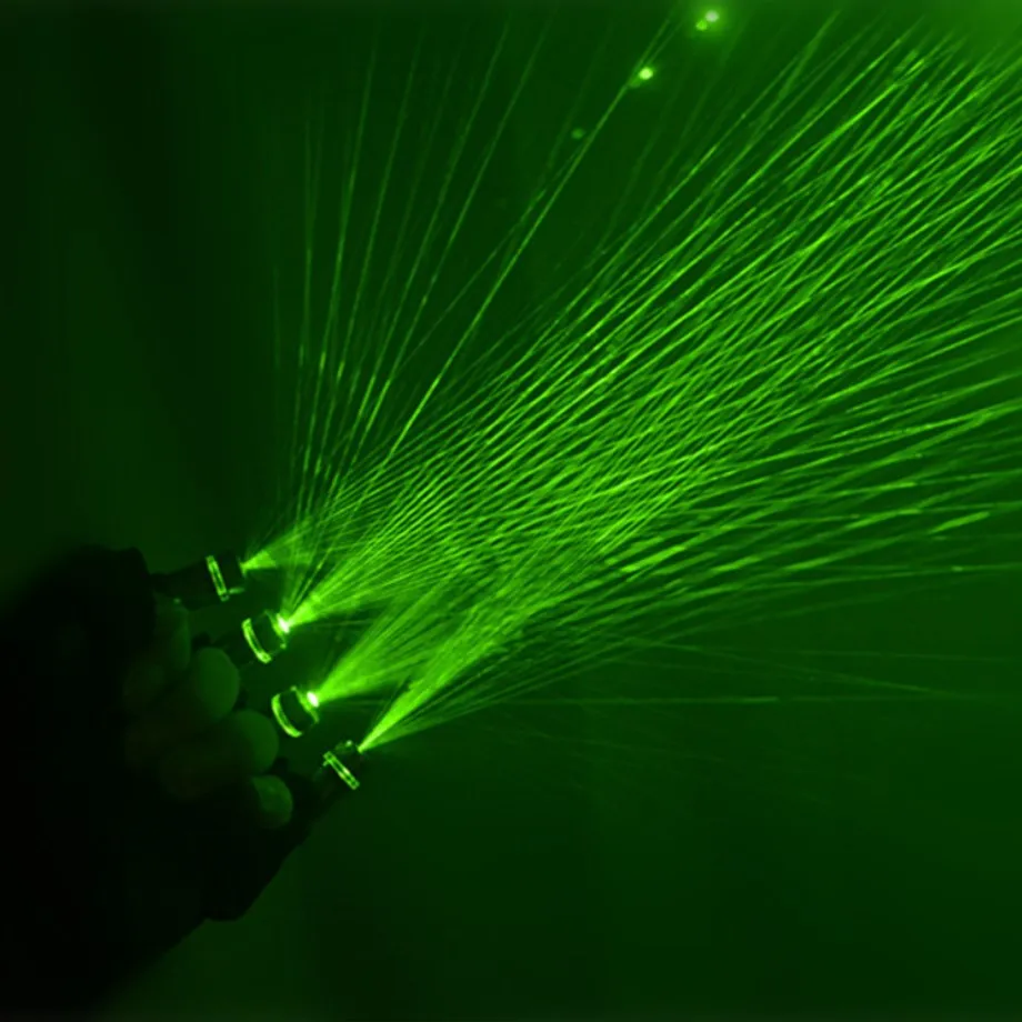 Colorful Bright Lights Party Supplies,Green Red Laser Gloves With Palm Light Dancing Led Glove China Wholesale