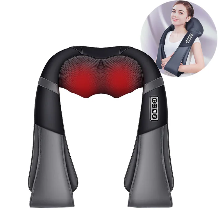 Hot Selling Wireless Electric Deep Shiatsu Massager Belt for Pain Relief and Shoulder Back Neck Warmer Manual Heat Application