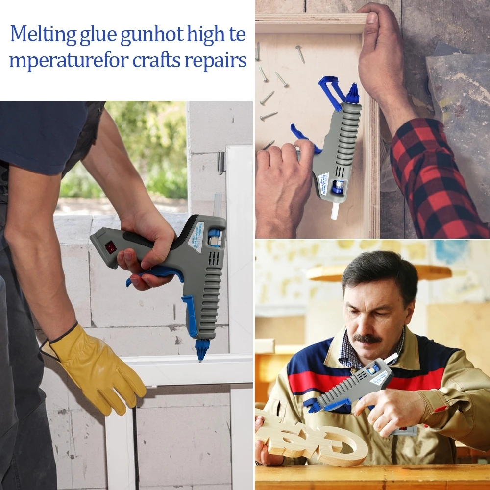 Electric heating Industry Design Hot Melt Glue Gun DIY Tool Kit with 20pcs Glue Sticker 80W Quality  Heat Glue gun