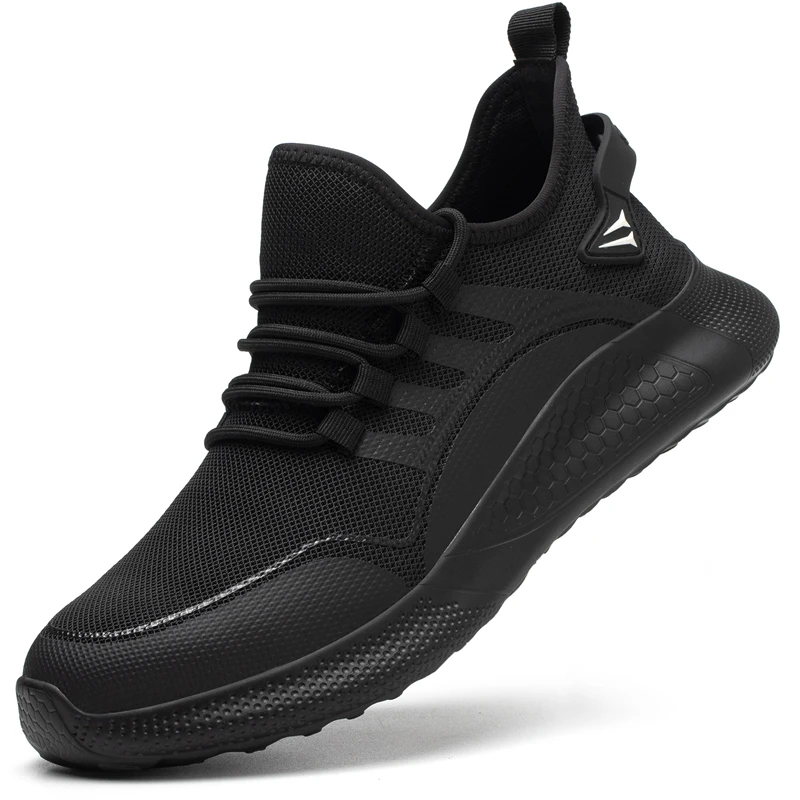 Safety Anti smashing Steel Toe Puncture Proof Construction Lightweight Breathable Sneakers Women Men Work Safety Shoe