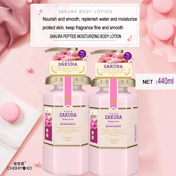 
CHERRY KO Best Body Lotion Japanese Cherry Blossom Body Brightening Body Lotion Cream 