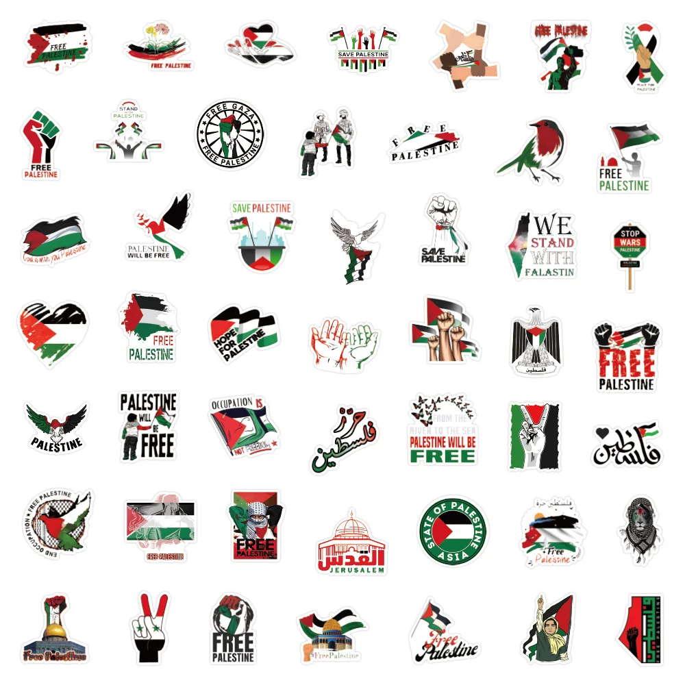 Custom Stickers Personality Graffiti Stickers Suitcase Notebook Suitcase Palestine Skateboard Car Stickers Wholesale