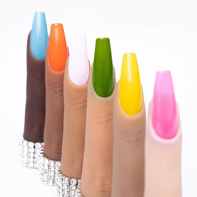 Silicone Nail Practice Finger for Acrylic Nails Essential Nail Tool