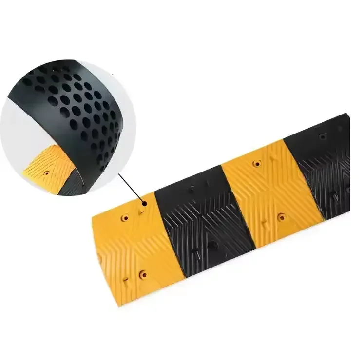 Engineering rubber speed bumps Road speed limit absorber road rubber speed breaker