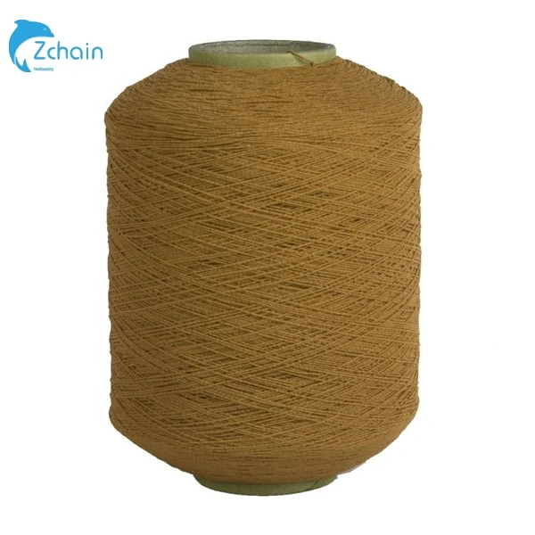 Free Sample Spandex Lycra Yarn Rubber Thread Factory Manufacture Elastic Polyester Rubber Covered Yarn For Socks