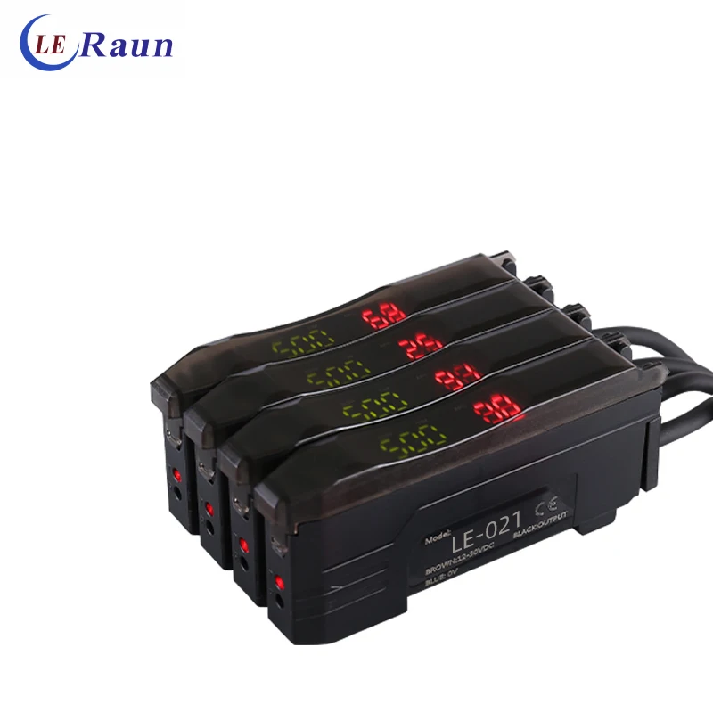 Leraun Fiber Optic Sensor Proximity Photoelectric Digital Display Fiber Optic Amplifier Sensor With Ultra-Fast Response