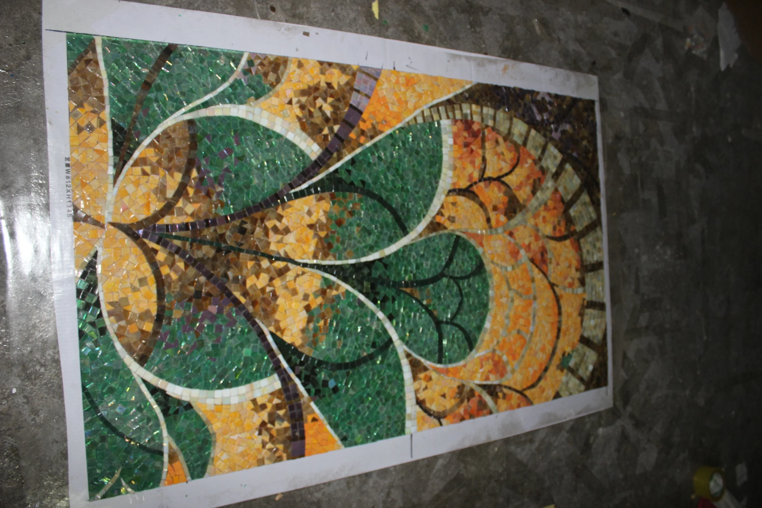 Custom Glass Mosaic Mural Design Bathroom Tile