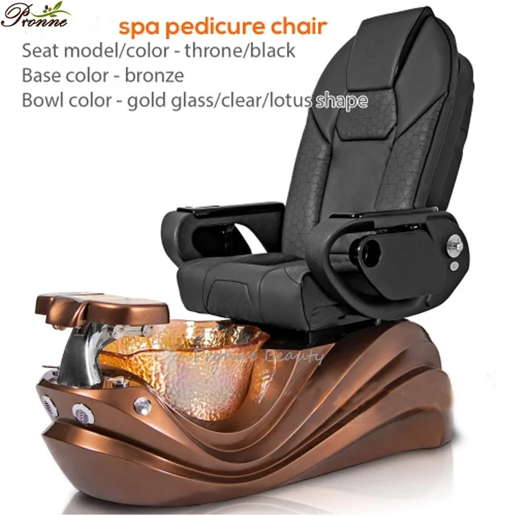 Pronnebeauty Hot selling popular good images royal t4 spa pedicure chairs with soaking basin