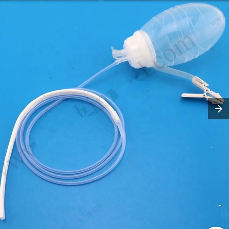 
Hot Sale Medical Supply Disposable Silicone Closed Negative Pressure Wound Drainage System 