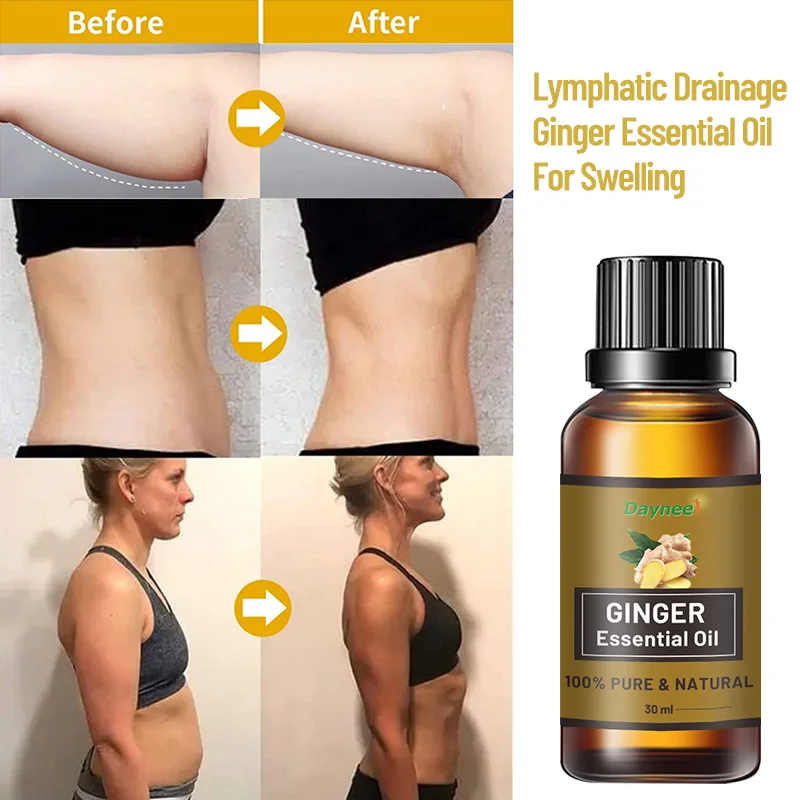 100% Pure Ginger Essential Oil For Spa Massage High Quality Private label 30ml Ginger Oil