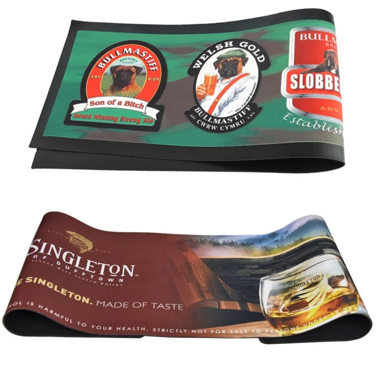 Heavy Duty Qualified Rubber Mats For Beverage Service Soft Nitrile Bar Runner Mat