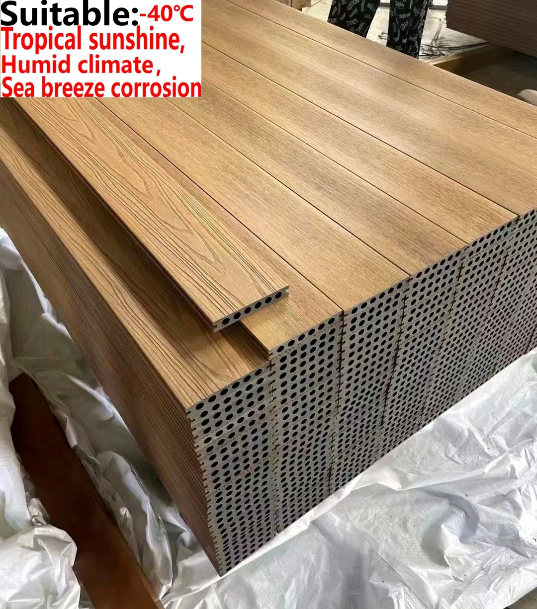 factory outlet Easy install Co-extrusion Wpc composite bamboo Decking boards flooring outdoor exterior