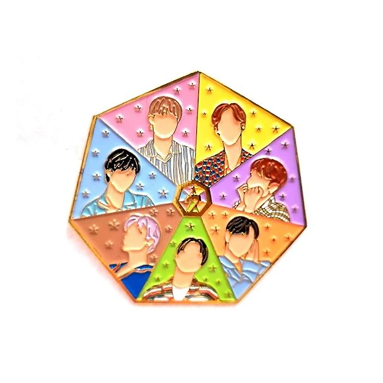 Very Welcome Ins Popular New Arrival Custom Bulk Kpop Idol Hard Enamel Lapel Pin