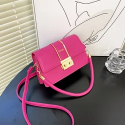 Small Classic Fashion Female Shoulder Bag Wide Straps Flap Crossbody Bags for Women 2023 Trend Simple Handbag Designer Bag