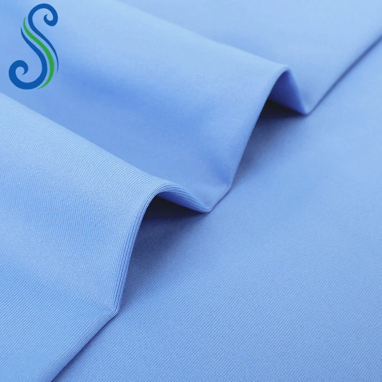 Cool Feeling 4 Way Stretch Double Face 75%Nylon 25%Spandex Interlock Swimwear Fabric for Swimming Clothes