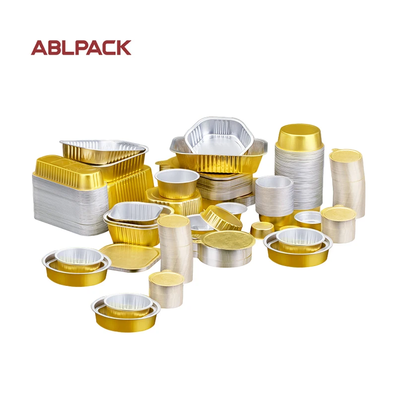 Oem Logo Food Takeaway Boxes ECO friendly safe Aluminium Foil Party Serving Trays For Bbq