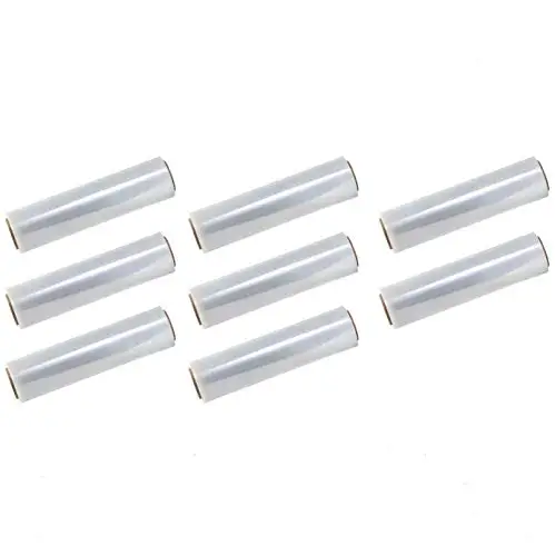 China Factory Transparent PE Stretch Film Flexible LLDPE Normal Clear Film With Slight Powder For Zippers Bag Tent Tablecloth