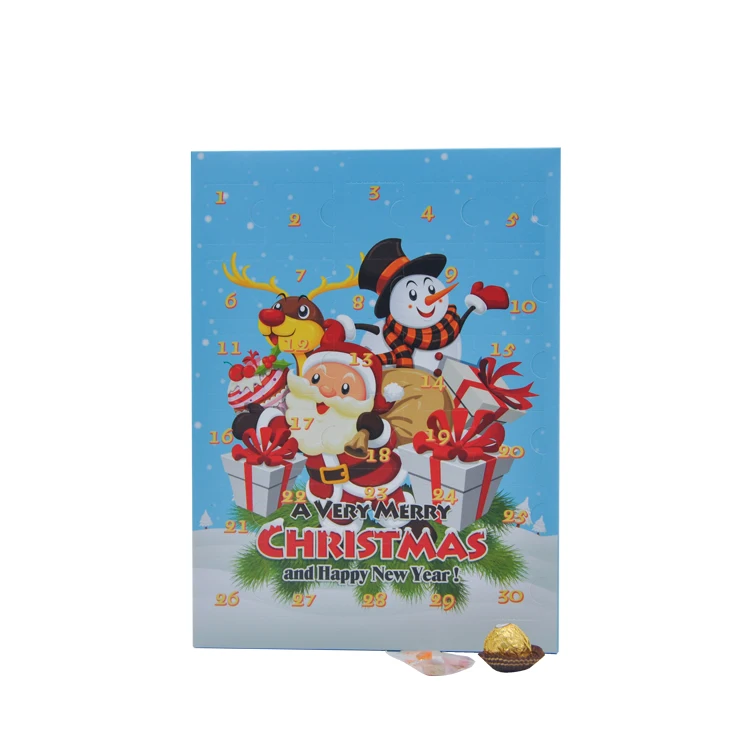 New Arrival Innovative Customized Fancy Empty Christmas Vacation Cheap Christmas Advent Calendar