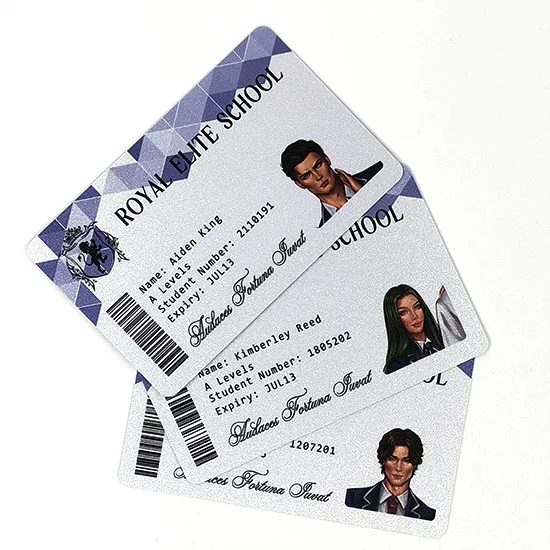 Popular Anime Comic Plastic PVC ID photo card Cartoon Game Collection Card Character card
