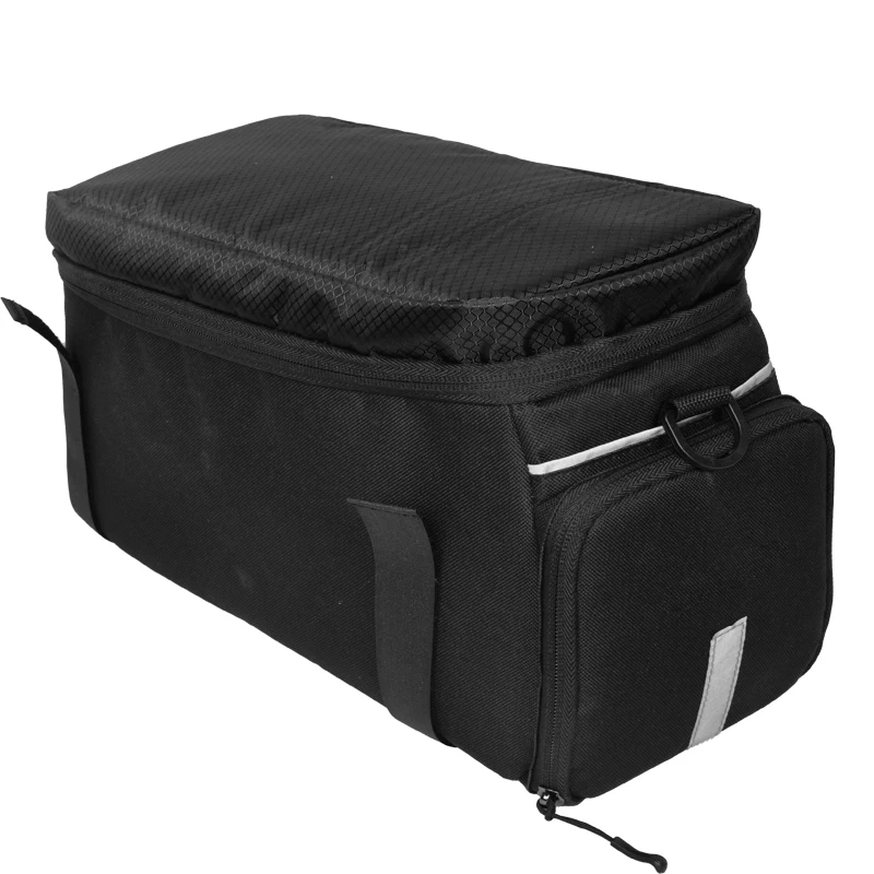 MTB Carrier Bicycle Rear Rack Seat Quake-proof Bike Rear Bag Lengthened Shoulder Strap Waterproof Nylon Bicycle Seat Trunk Bag