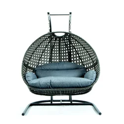 Free ship Outdoor Garden Patio Swing Chair 2 Seats Waterproof Set Metal Customized Item Style