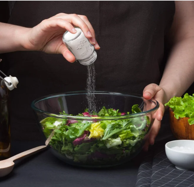 mini glass spicy bottle glass salt pepper shaker