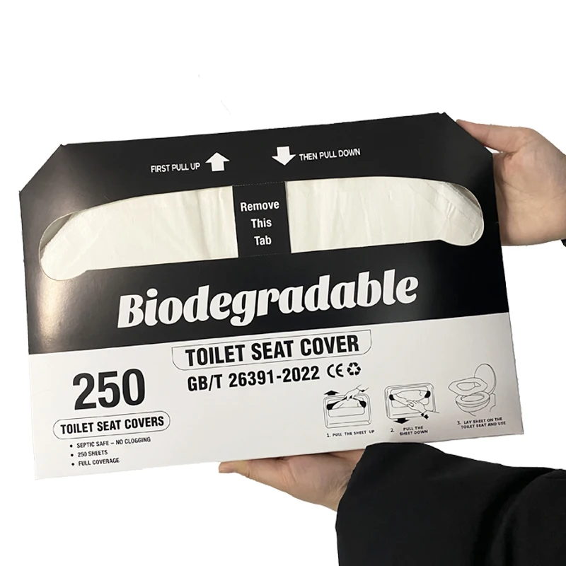 OEM flushable toilet seat cover paper toilet disposable seat cover