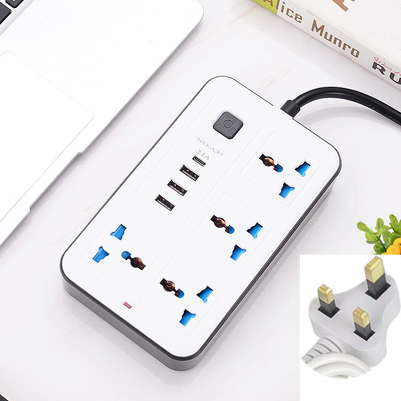 ZXX355 USB Port 3-Way Socket Port Socket Power Socket Bold Extension Cord Surge extension cord power strip