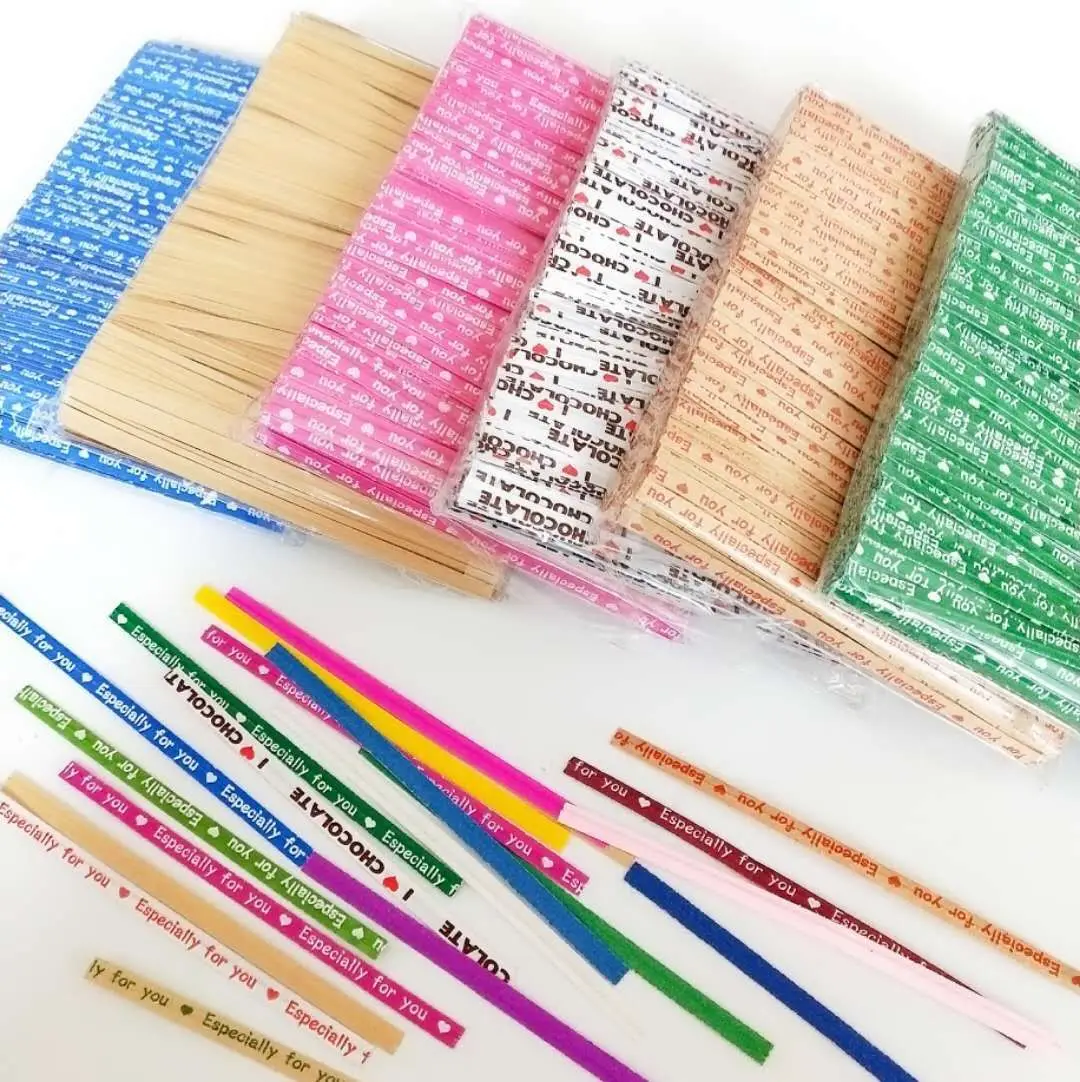 Wholesale 9cm 700 Pcs Baked Food Wrapping Tie Twist Bundling Decorative Material for Bread Bag