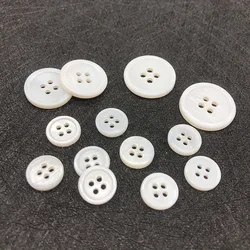 yiwu wintop 1000pcs per bag hot sale 4 hole round white small natural mother of pearl shell buttons for dress skirt