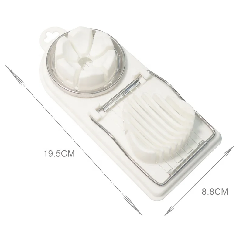 CANZO 3 в 1 Многофункциональные кухонные аксессуары для резки яиц пластиковая вареная ломтерезка с проволокой из нержавеющей стали