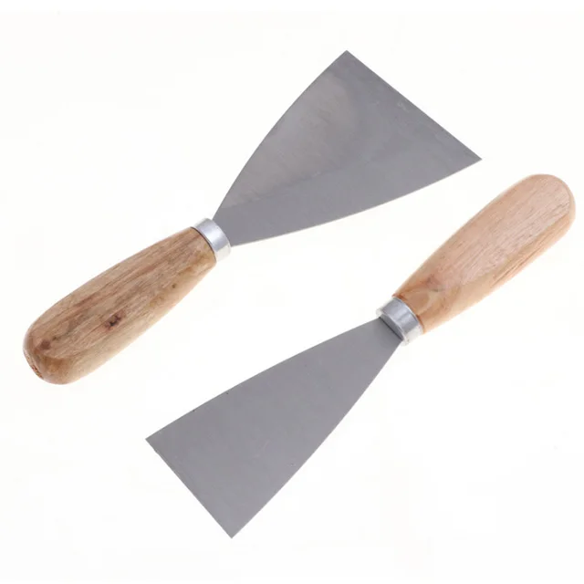 high quality new multifunction putty knife Scrapers Knife Metal premium stainless steel wooden handle