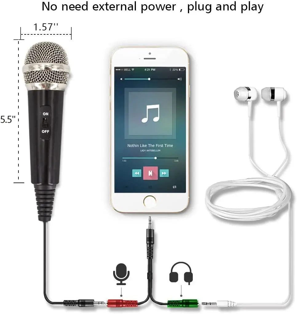 
Xiaokoa Condenser Recording Microphone for Computer Laptop Mac or Windows Studio Microphones 