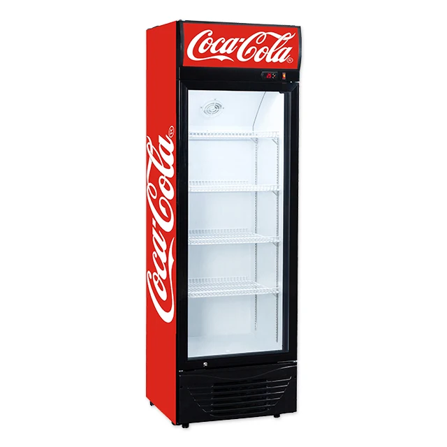 Cooling Drinks Upright Fridge Freezer Series Black Upright Chiller Refrigerated Glass Cabinet Display Chiller