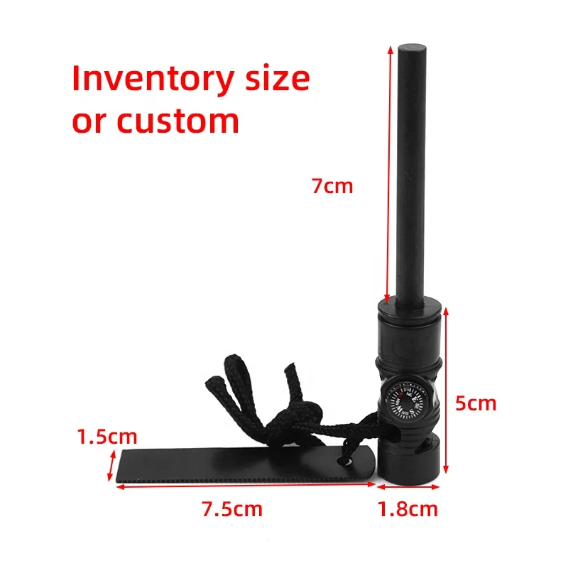 Magnesium & Ferrocerium Flint Fire Starter Firestarter Magnesium Fire Rod Ferrocerium Rods, Survival Tool for Camping, Hiking