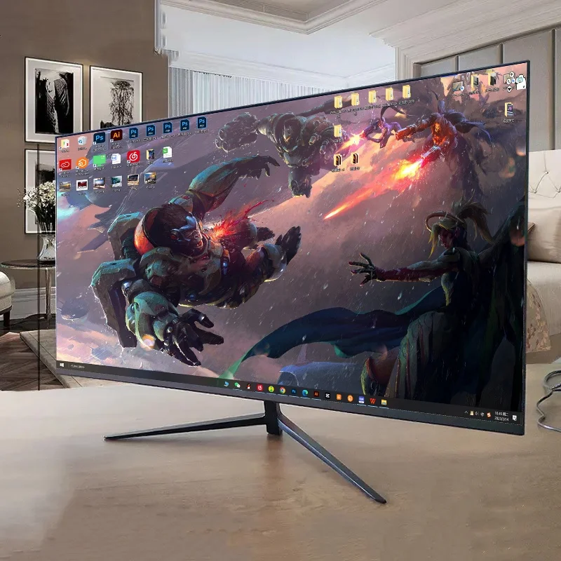 Super Thin R1000 Gaming Monitors Computer Pc 240hz 165hz 27 Inch 1080p 2k Led Curved Monitor