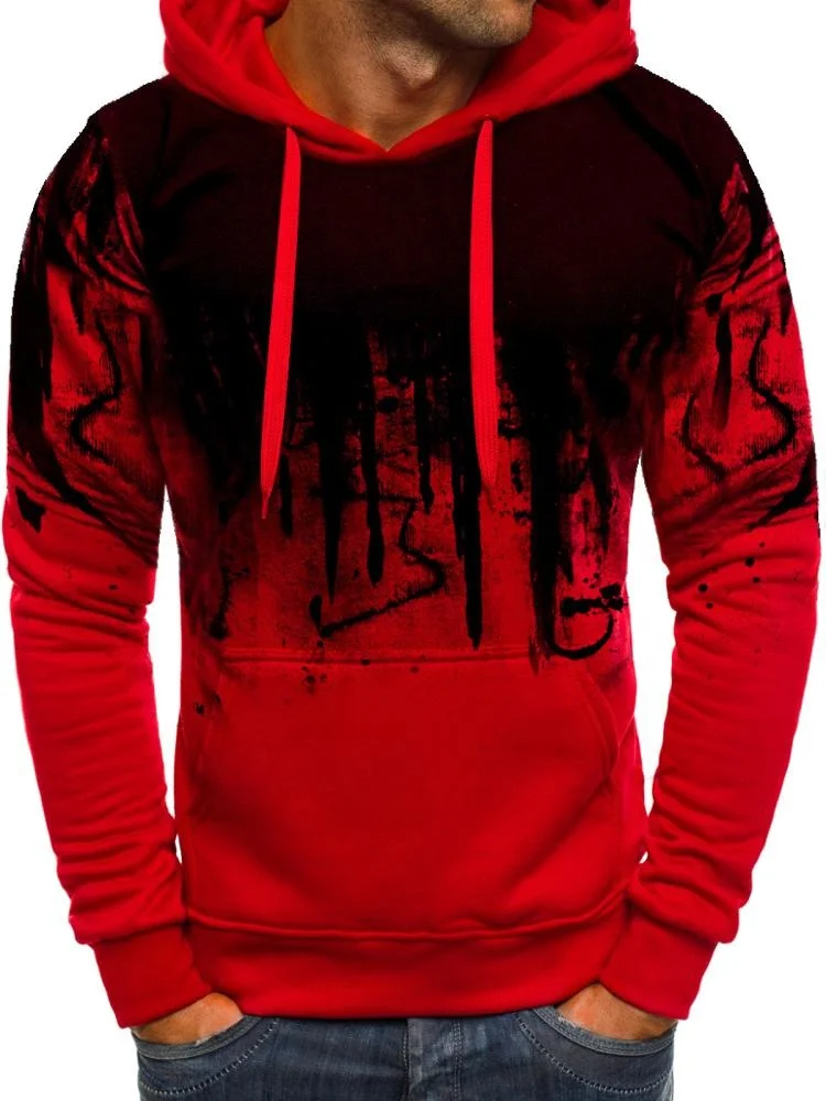 
New Pillover Plus Size 5XL Sportswear Print Men Hoodie Sweater 