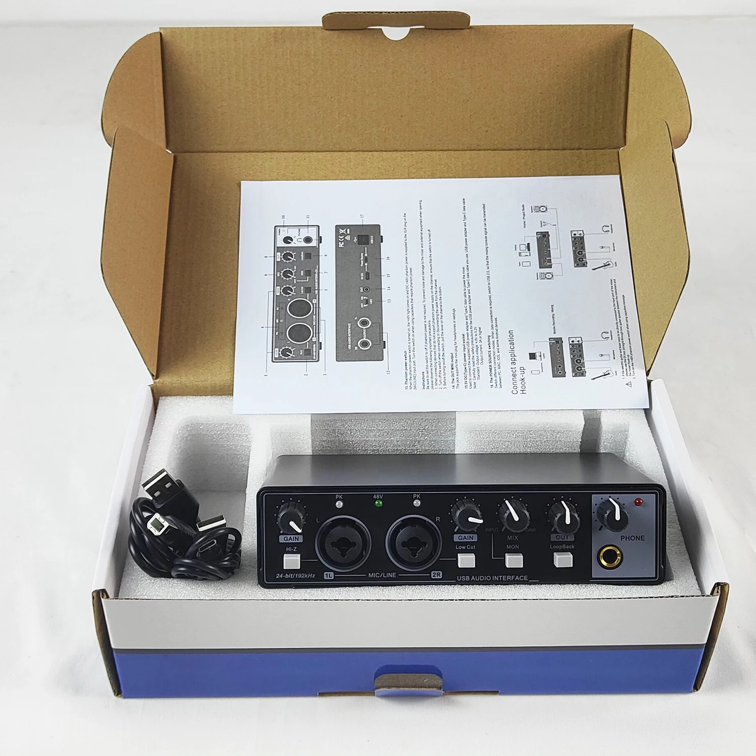 GAX-MD22 2 в usb-аудио Интерфейс записи звуковая