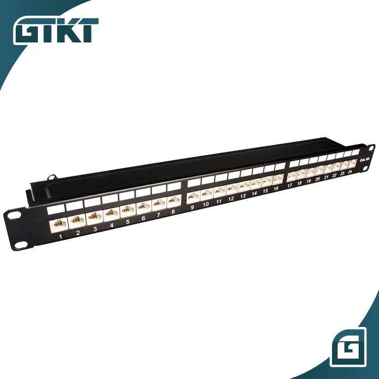 Патч-панель 1U FTP Cat6a патч-панель на 24 порта RJ45 19